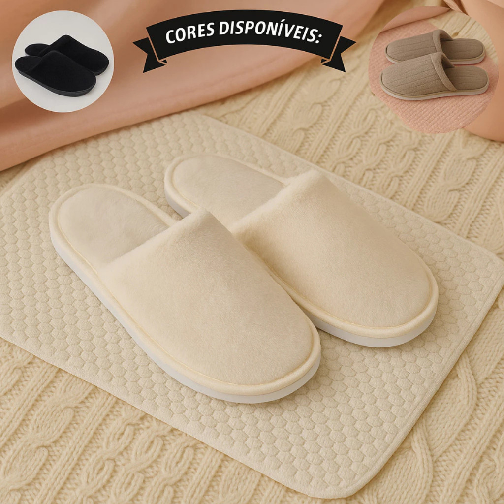 Pantufa Feminina Chinelo De Quarto Pantufinha Quentinha Solado Baixo e Leve Conforto Garantido em Oferta na Shopee