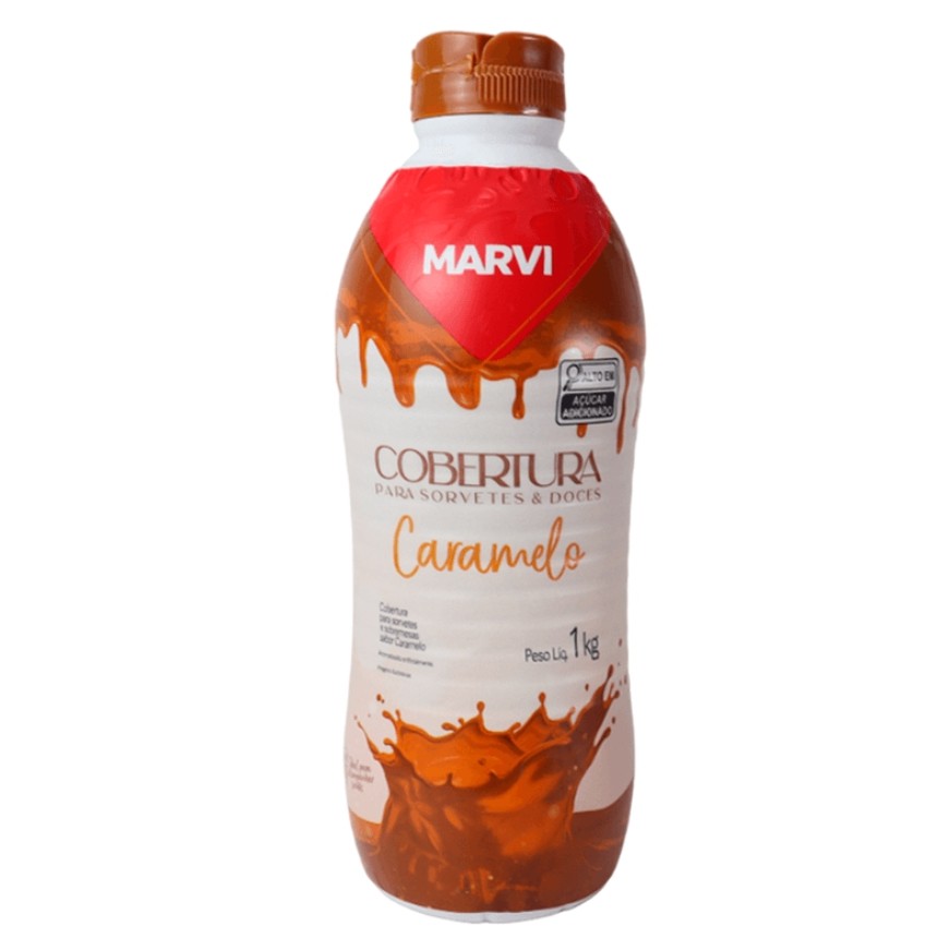 Calda Cobertura De Sorvete De Caramelo 1kg Marvi em Oferta na Shopee