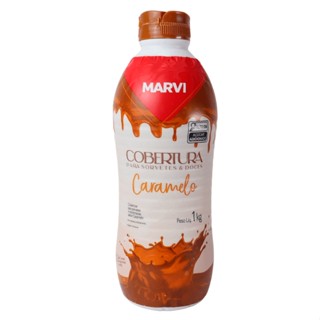 Calda Cobertura De Sorvete De Caramelo 1kg Marvi em Oferta na Shopee
