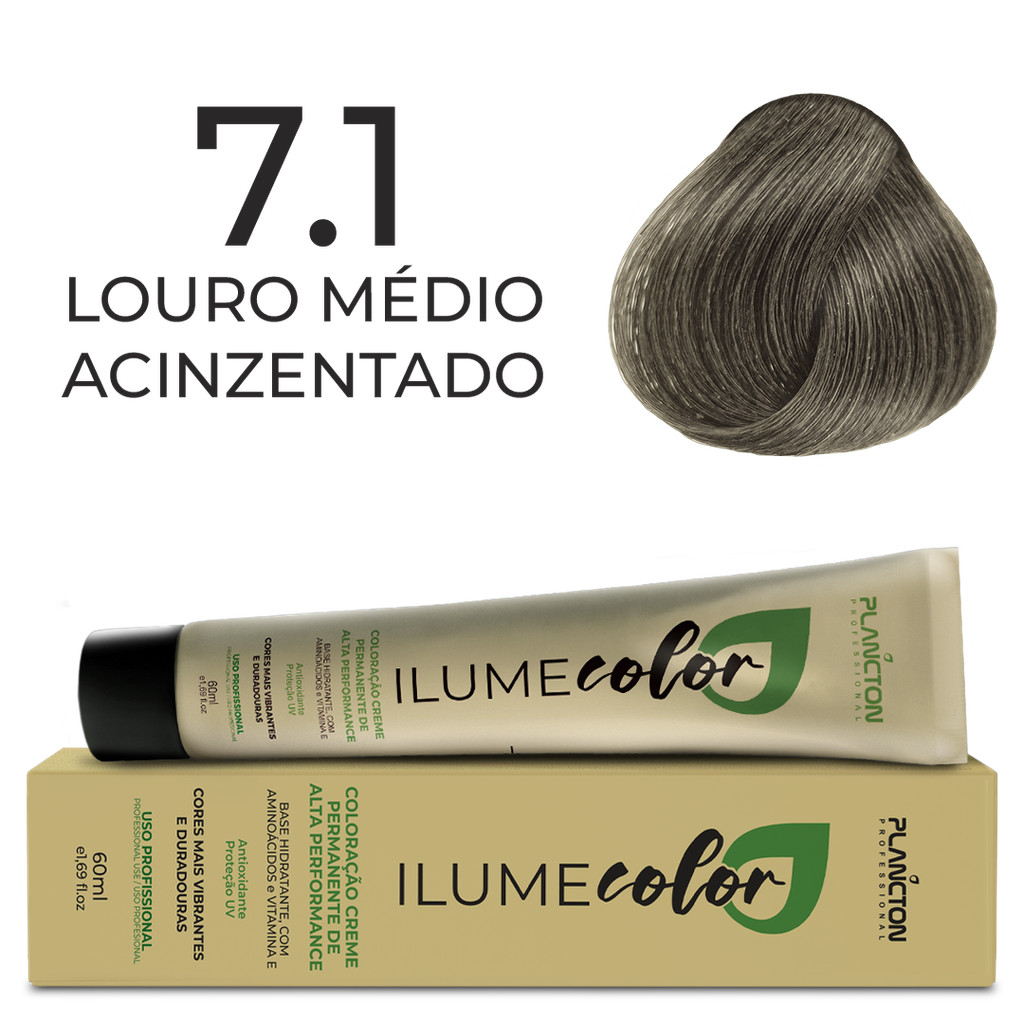 ILUME COLOR PLANCTON - 7.1 LOURO MÉDIO ACIZENTADO em Oferta na Shopee