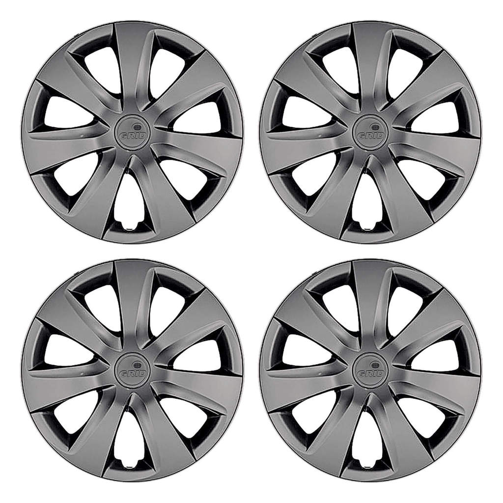 Calota Aro 14" cor Grafite modelo Etios 14/15 Jogo c/ 4 Calotas Grid - 461AR-GFT-E