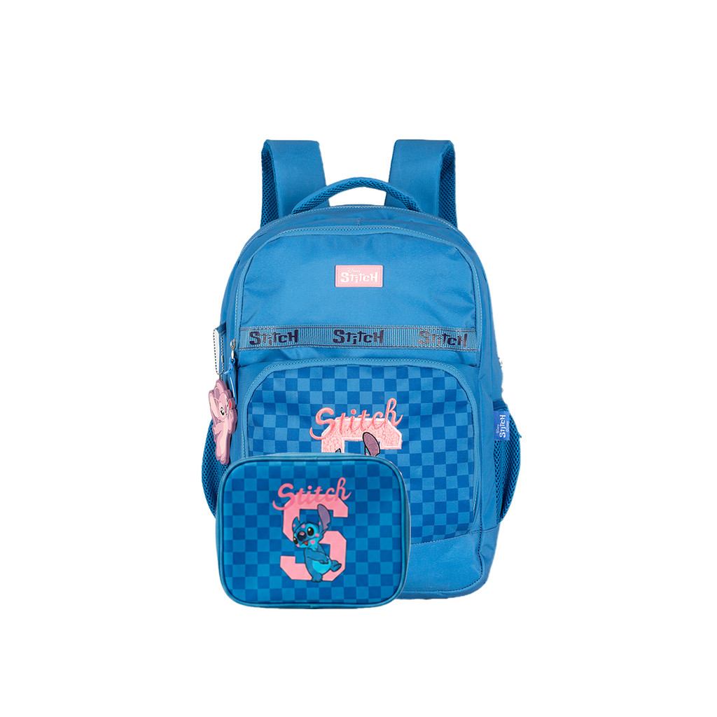 Mochila Costas Escolar p/ Laptop Stitch + Estojo Grande em Oferta na Shopee