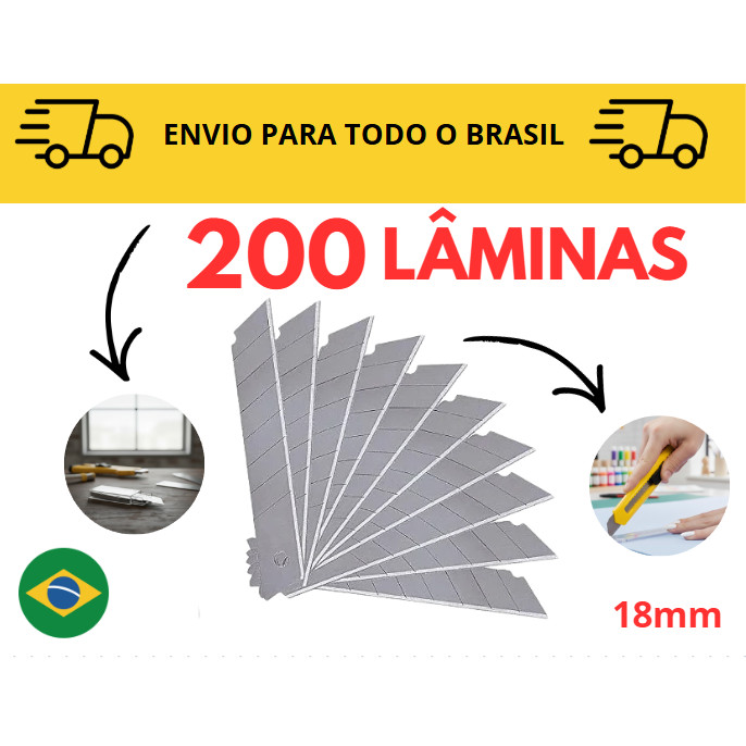 Lâmina de Estilete / Estilete de precisão / lamina 100 a 200/ cortador/ estilete profissional/ 18mm