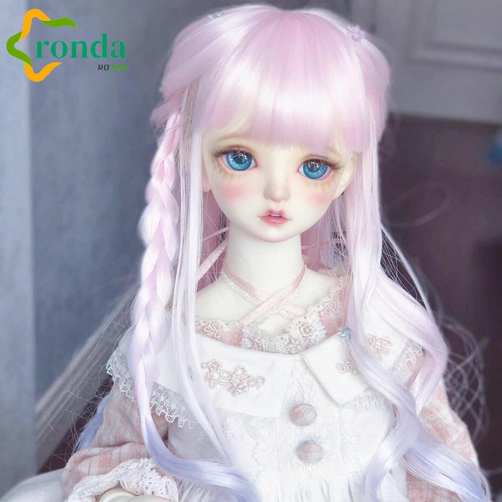 RONDAFULEO Boneca Peruca Acessórios , Brinquedos DIY Marrom Escuro Lolita , BJD/SD 1/6 Longa Encaracolada Com Franja em Oferta na Shopee