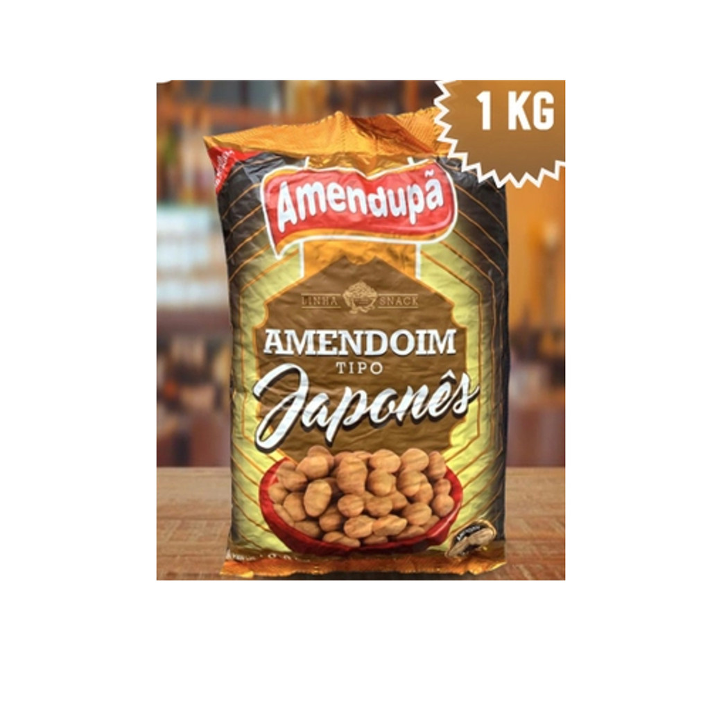 Amendoim Japonês Crocante Salgado  1 Kg Marcas Amendupã OU Pratic Nuts Delicioso em Oferta na Shopee