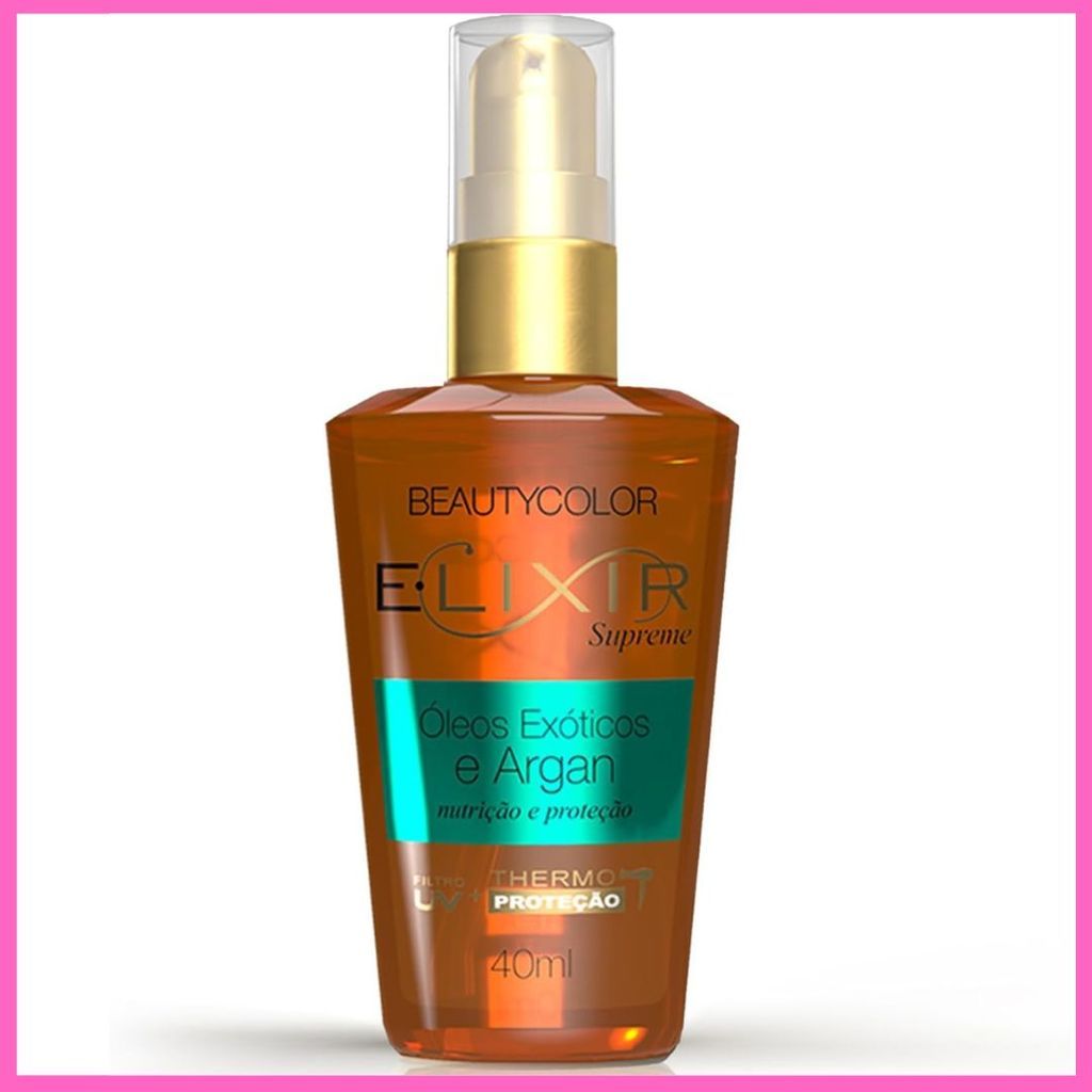 Óleo Beauty Color Elixir Exóticos + Argan 40ml – Nutrição Poderosa e Brilho Imediato!