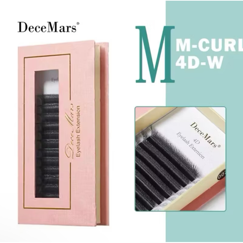Cílios Decemars 4d W Curvatura M Fox Eyes em Oferta na Shopee