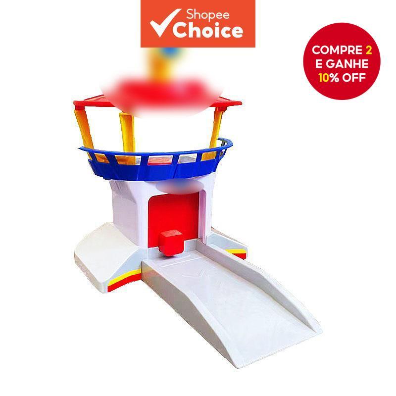 Brinquedo De Patrulha lookout Tower Apolo Robo-dog Capitão Ryder Pull Back Car Toy Para Crianças Mini Model-Divertido Me