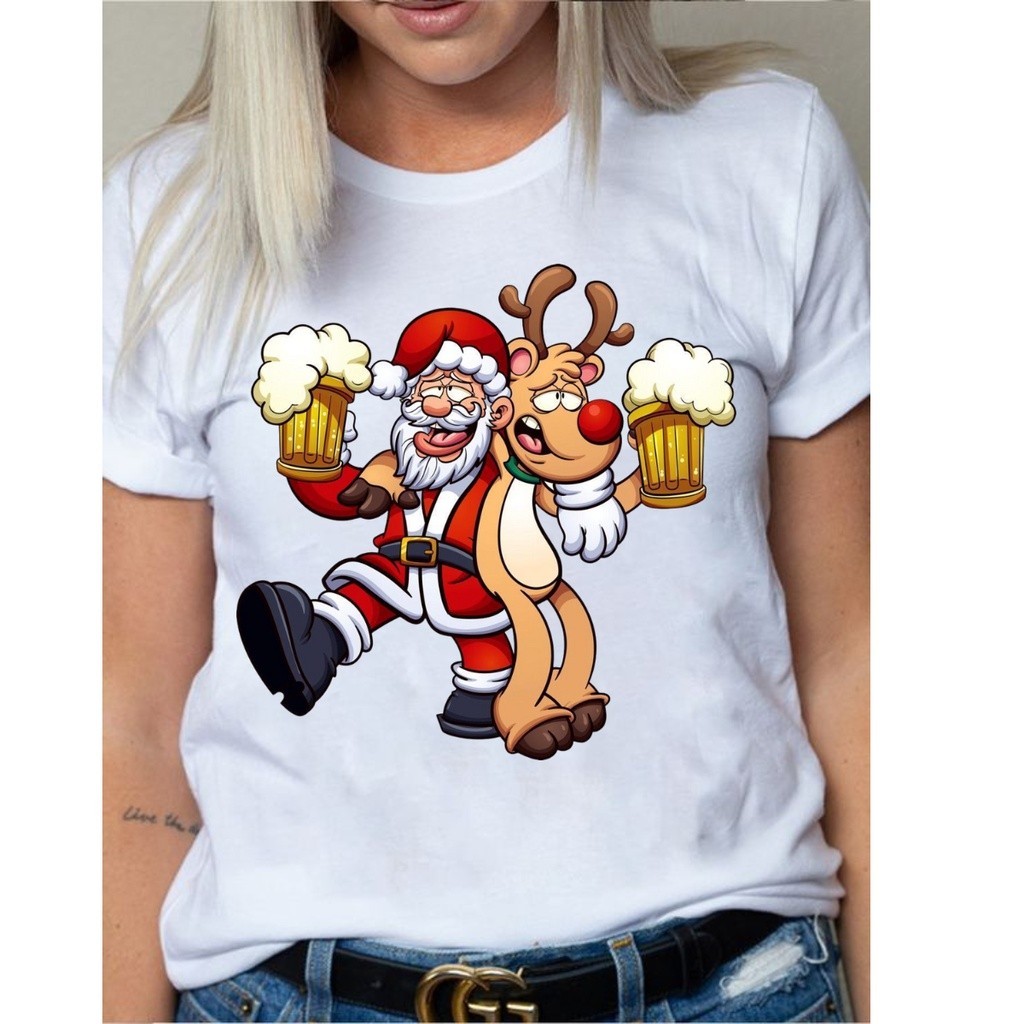 T-shirt 30.1 Camiseta T-shirt  NATAL PAPAI NOEL C/ALCE Premium Envio Imediato