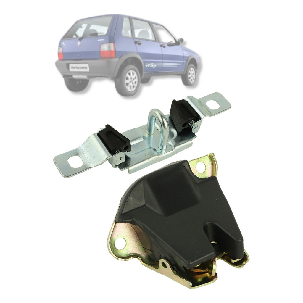 Kit Fechadura Batente Porta Malas Fiat Uno Mille 2004 A 2014 em Oferta na Shopee