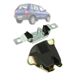 Kit Fechadura Batente Porta Malas Fiat Uno Mille 2004 A 2014