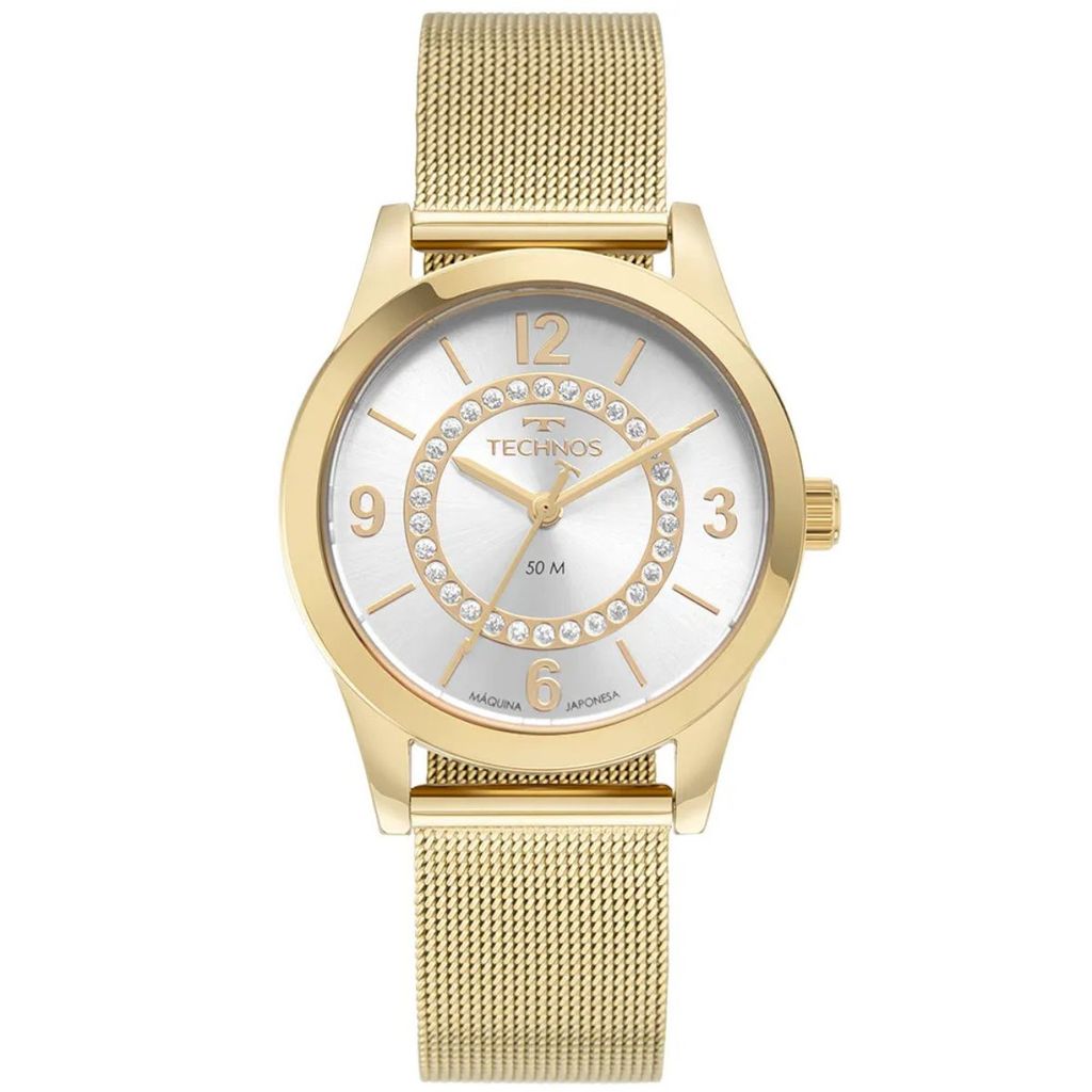 RELÓGIO TECHNOS FEMININO DOURADO BOUTIQUE 2036MSV/1D