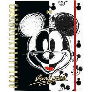 Kit Caderno Smart Mickey Mouse 10 matérias com Folha Removível e 10 Divisórias+ Estojo Mickey Duplo Azul DAC