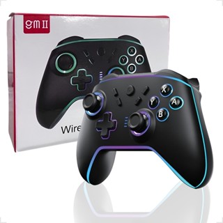Controle Gamer Sem Fio Wireless Bluetooth Com Luz De Led RGB GM II SN2208 em Oferta na Shopee