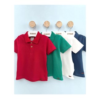 Camiseta Menino Polo Piquet Lisa - Colorittá em Oferta na Shopee