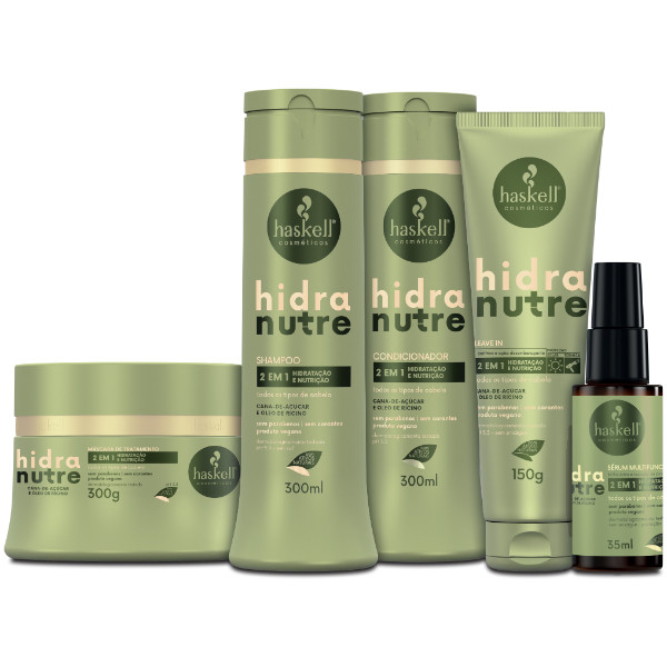 Kit Haskell Linha Hidranutre – Hidratação e Nutrição para Todos os Tipos de Cabelo em Oferta na Shopee