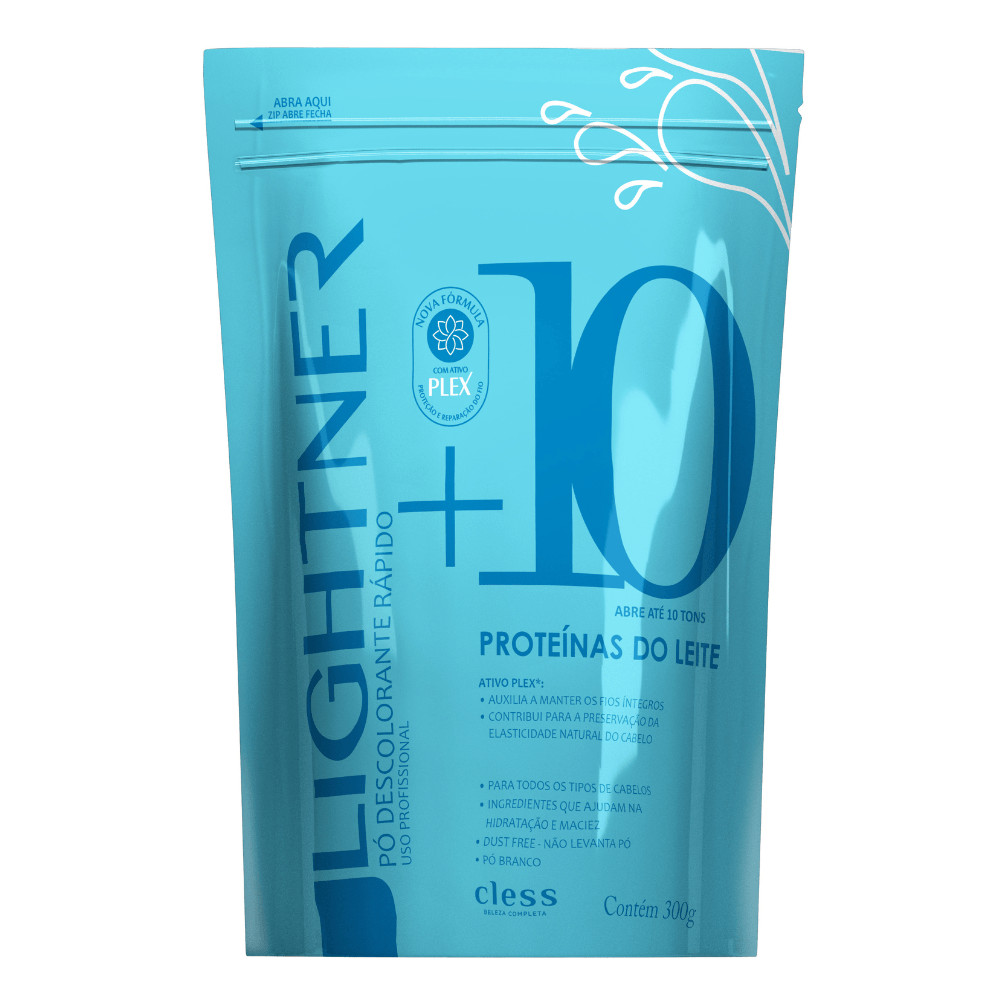 Po Descolorante Capilar Proteina do Leite Lightner 300g em Oferta na Shopee