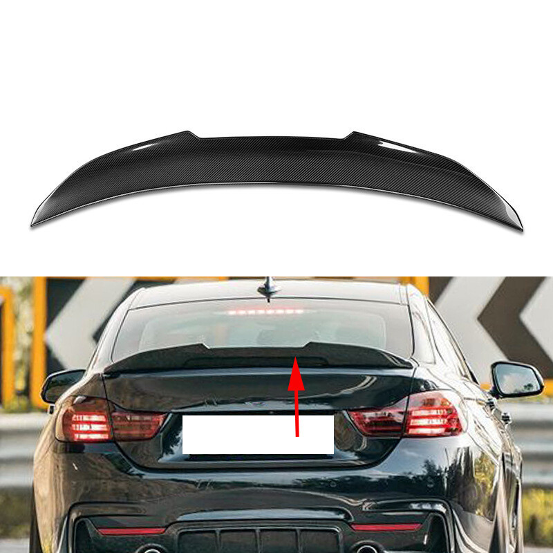 Asa De Spoiler Traseiro De Fibra De Carbono Real Para BMW Série 4 F36 Hatchback 15-21