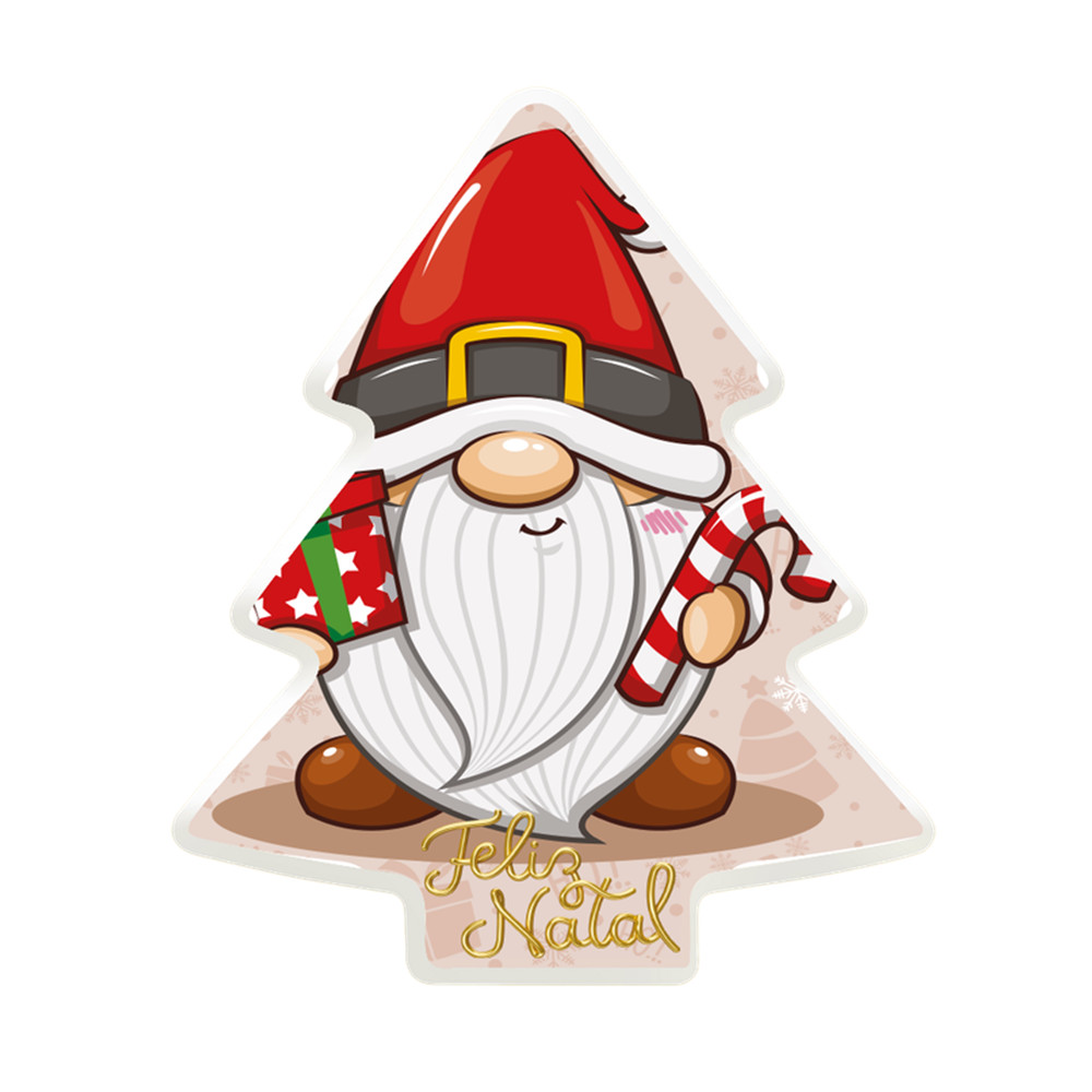 Luminária Mágica de Natal em Forma de Árvore com Papai Gnomo - Iluminação Festiva