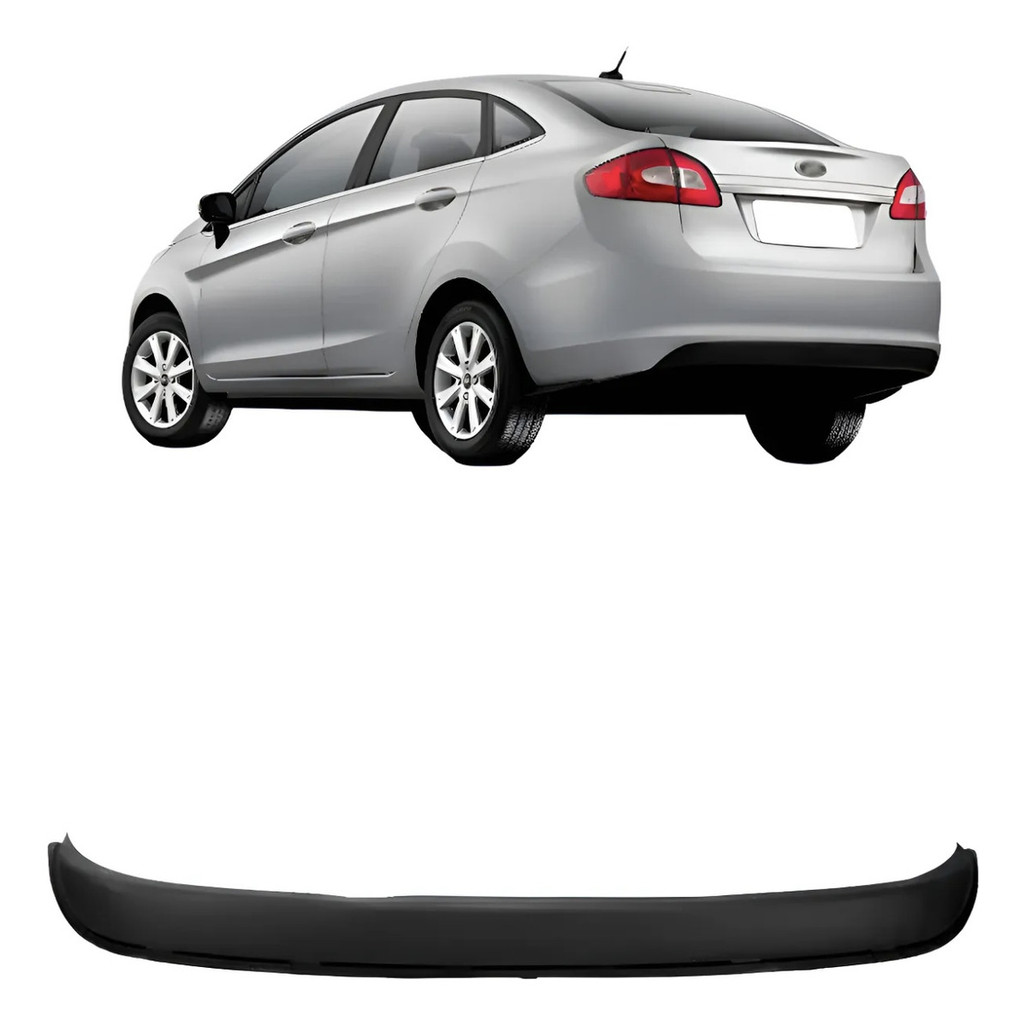 Spoiler Saia Parachoque Traseiro New Fiesta Sedan Mexicano