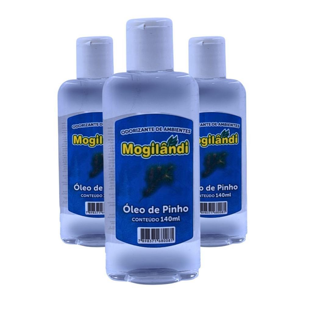 Kit 3 Aromatizador Cheirinho Óleo de Pinho 140ml – Mogilândi