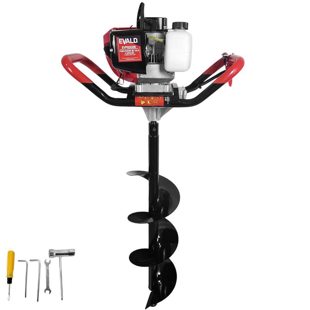 Perfurador De Solo Gasolina 52cc com Broca 80 X 20cm EVALD em Oferta na Shopee