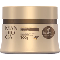 Máscara Mandioca 300gr Haskell | Hidratação Profunda e Fortalecimento para Cabelos Fracos e Opacos