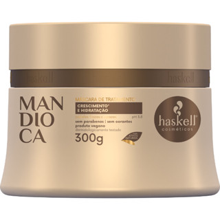 Máscara Mandioca 300gr Haskell | Hidratação Profunda e Fortalecimento para Cabelos Fracos e Opacos em Oferta na Shopee