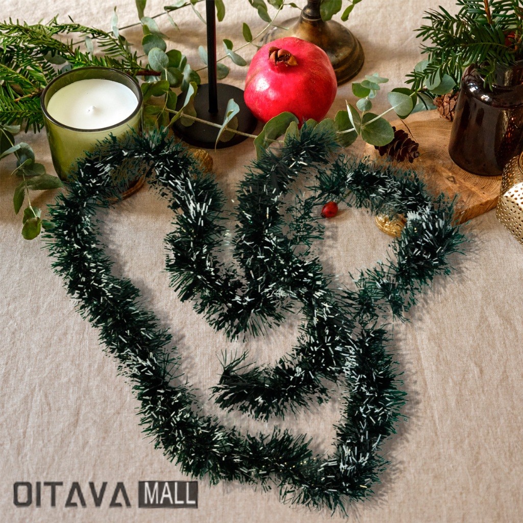 Festão de Natal 2m Decorativo Verde 130mm Grosso Flexível para Decoração Natalina em Oferta na Shopee