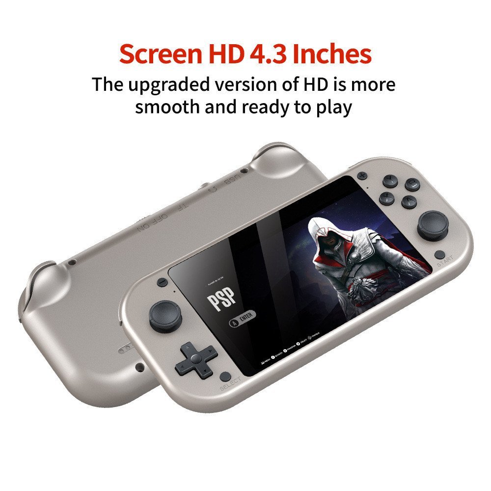 Novo Console de Jogo Portátil M17 Tela Grande 4.3 Polegadas 4K HD 3D Retro Nostálgico PSP Console de Jogo Arcade