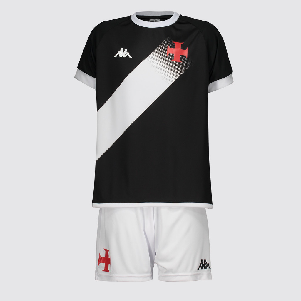 Kit Infantil Vasco Supporter Graphik Preto e Branco em Oferta na Shopee