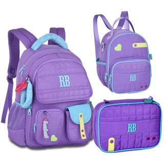 Kit Escolar Rebecca Bonbon Oficial RB26239 Mochila 17,5" + Estojo RB26240 + Lancheira Térmica RB26241 em Oferta na Shopee
