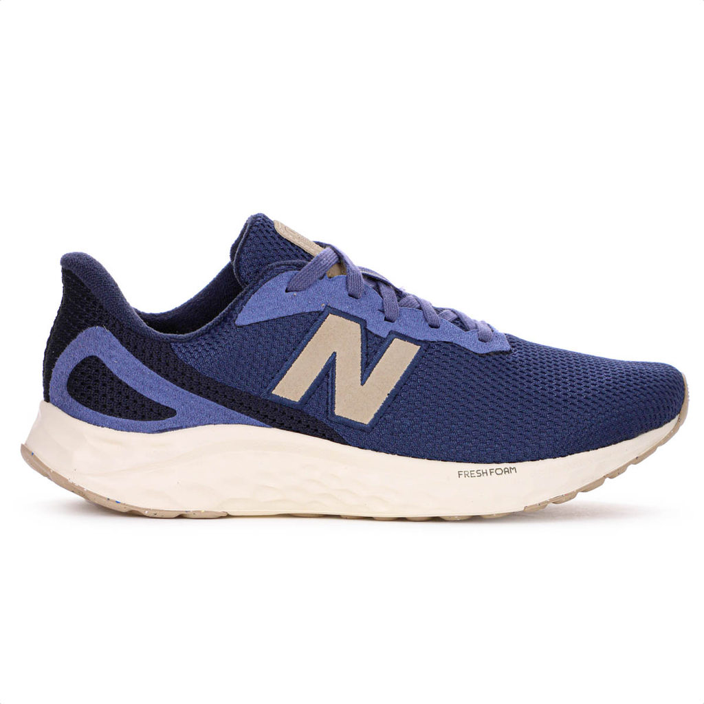 Tênis New Balance Fresh Foam Arishiv4 Azul Escuro e Roxo - Masculino