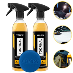 2 Cera Líquida Carnaúba Proteção Automotiva Tok Final Vonixx + Aplicador