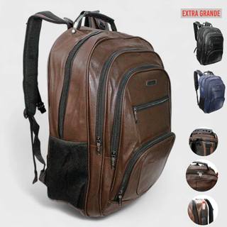 Mochila Premium Ayayai Couro PU Reforçada Extra Grande Alta Qualidade Durável Design Moderno