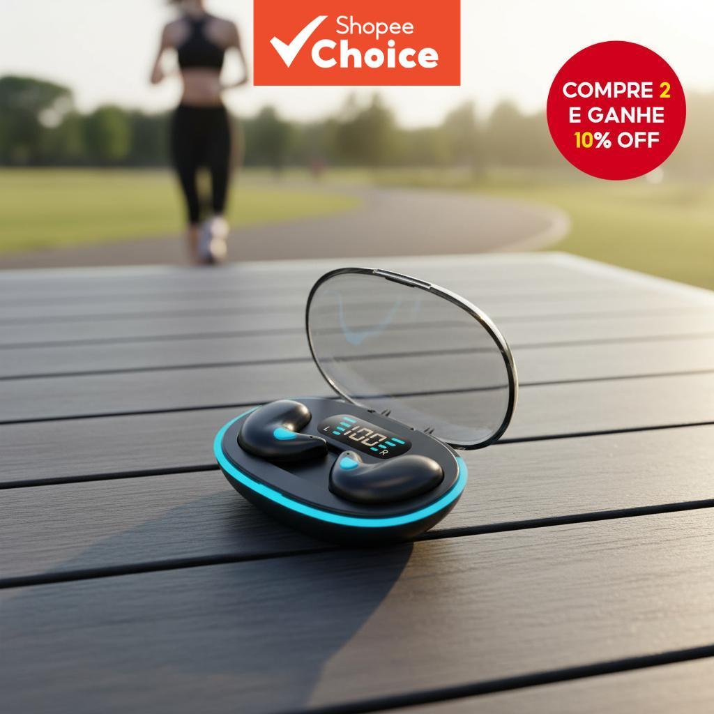  Mini Fones de Ouvido Bluetooth X55 Fones de Ouvido Sem Fio Estéreo HIFI Música Jogo Sono Redução de Ruído Fones de