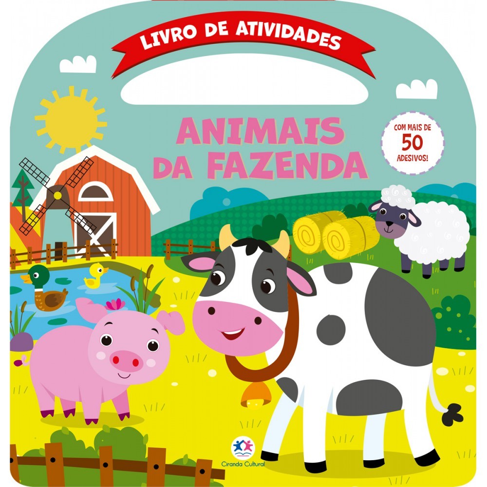 Livro Animais da fazenda - Atividades e mais 50 adesivos