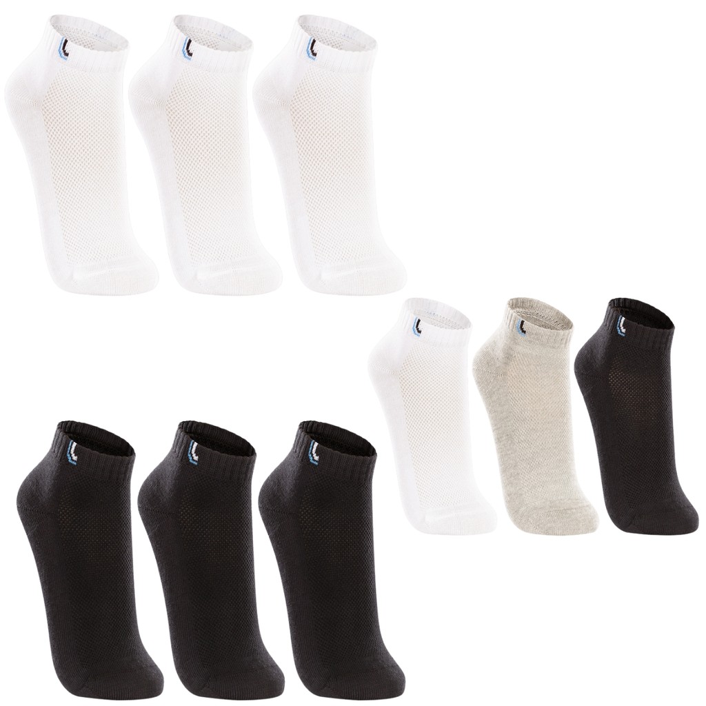 Kit Meia 3 pares Unissex Cano Curto Lupo