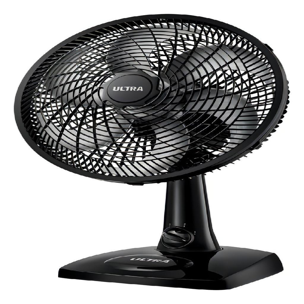 Ventilador Preto Mesa E Parede Ultra Mondial VUT30 6 Pás 220v Portátil Potente Ventilador 2 em 1