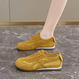 Sapatos Femininos Yongge M18-31 em Malha Oca De Xun com Cunha Oculta, Sapatos Respiráveis para Estudantes no Verão em Oferta na Shopee