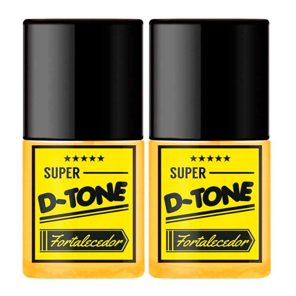 Kit 2 Base Super D-Tone Fortalecedor Top Beauty 7ml em Oferta na Shopee