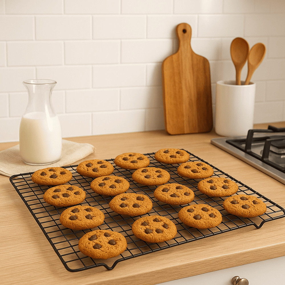 Grade Resfriamento Bolo Doce Biscoito Antiaderente Glaçagem Confeitaria Cozinha Resfriar Cupcake em Oferta na Shopee