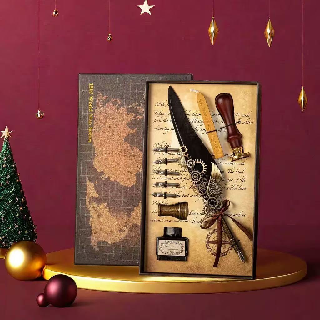 Conjunto de Escrita Retrô: O Mundo Mágico de Harry Potter em Oferta na Shopee