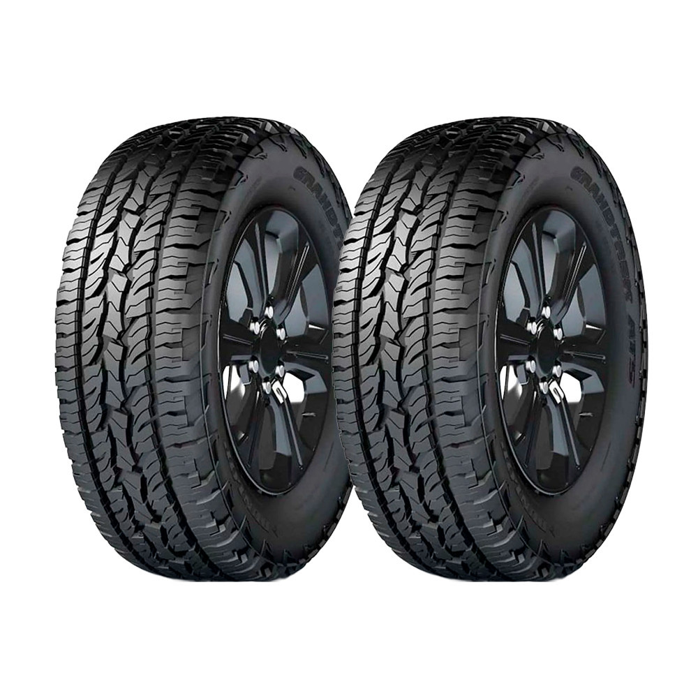 Kit 2 Pneus Dunlop 235/75R15 104S Grandtrek AT5 Aro 15 Pick-Up e SUV em Oferta na Shopee