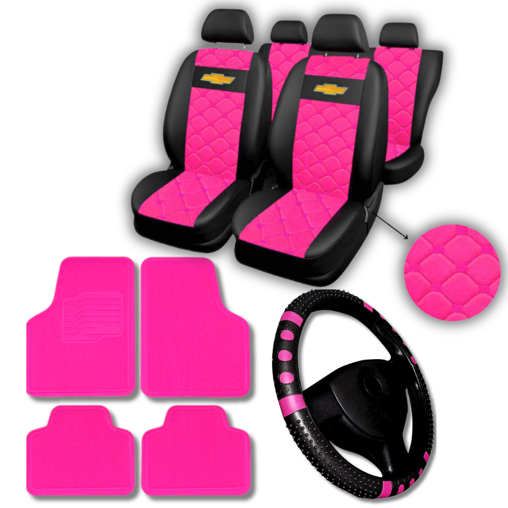 kit jogo de capas para banco de carro automotivo tapete volante gm corsa celta agile ônix prisma