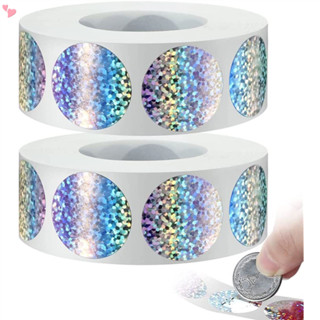 500pcs Scratch Offs Adesivo DIY Círculo Holográfico Adesivos Redondos Prata Holograma Glitter Etiquetas Faça Seu Próprio em Oferta na Shopee