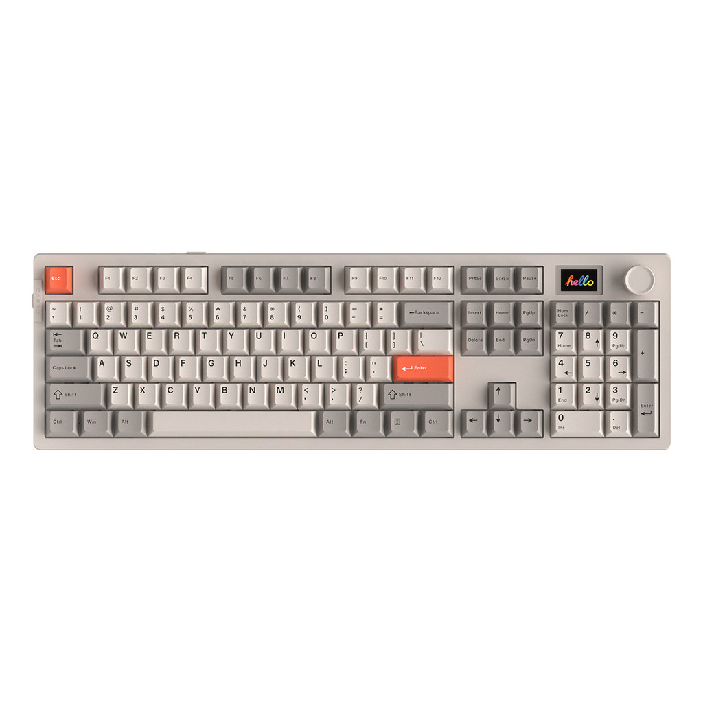 Teclado Mecanico Gamer Wireless Tri Mode Sem Fio Bluetooth 2.4g Hot Swap Led Rgb Dareu A104 Pro