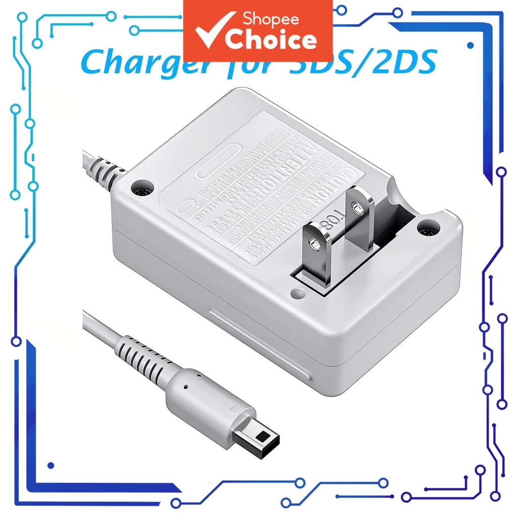 Carregador 3DS Compatível Com Nintendo 3DS/DSi XL/2DS Novo Adaptador De Tomada De Parede 3DS 100-240V