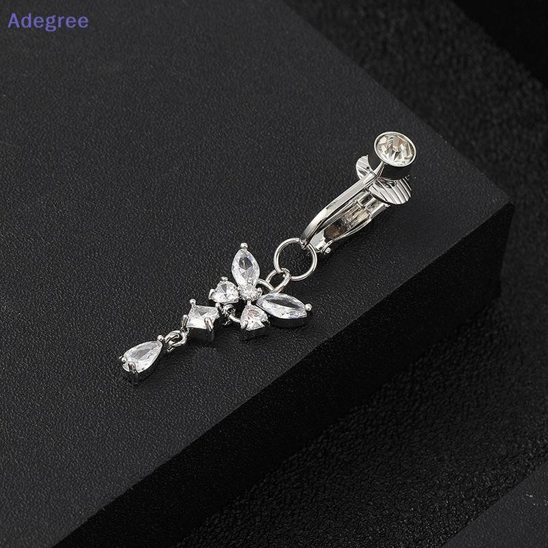 Adegree Falso Barriga Borboleta Piercing De Clipe De No Umbigo Umbilical Pircing Cartilagem Brinco Body Ornamento Novo em Oferta na Shopee