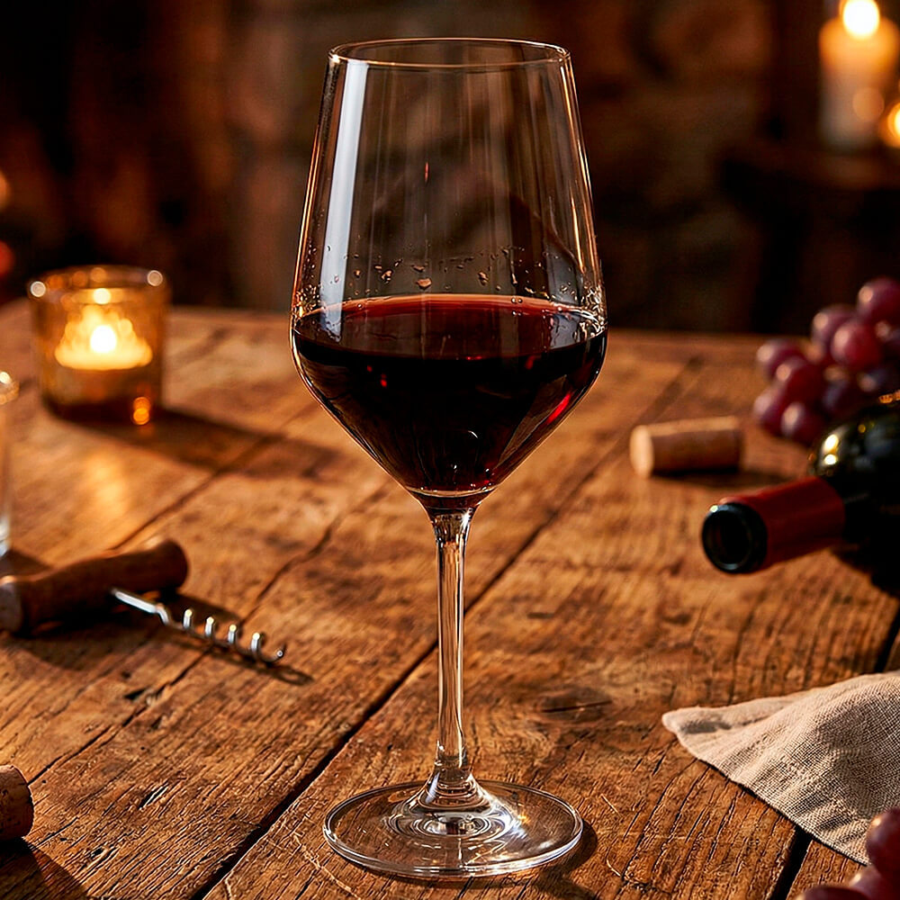 Taça de Vinho de Cristal com Titânio Mendoza 540mL 1 peça - Seu Lar em Oferta na Shopee